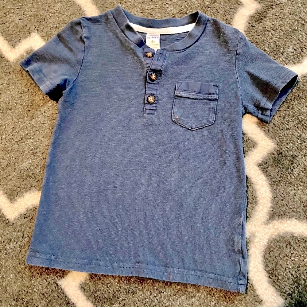 Blue Henley T-Shirt